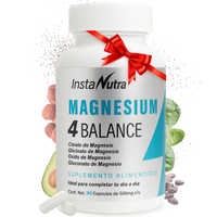 Magnesio Complex 4 en 1 – Citrato, Glicinato, Óxido y Gluconato – 90 Cápsulas