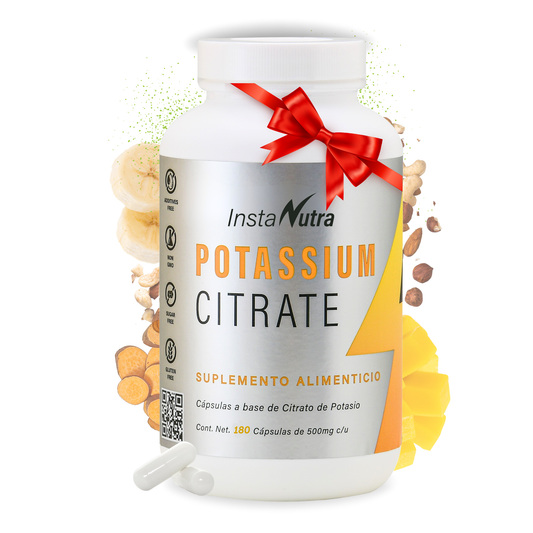 Citrato de Potasio 500 mg – 180 Cápsulas – Rinde 3 Meses