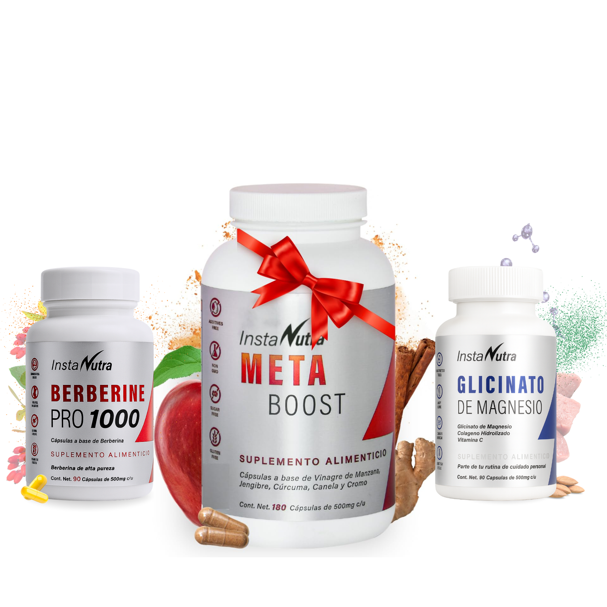 Kit Rutina 360 – Berberina + MetaBoost + Glicinato de Magnesio