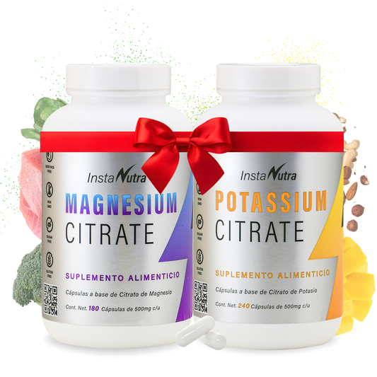 Kit Súper Energía: Citrato de Magnesio + Citrato de Potasio