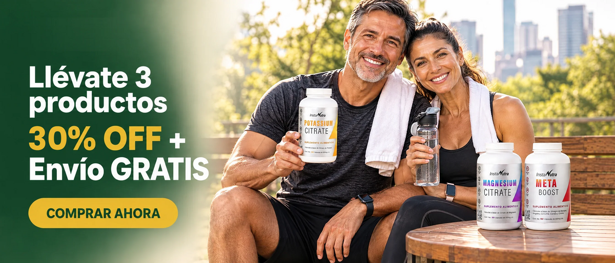 Llévate 3 productos InstaNutra: 30% de descuento y envío gratis