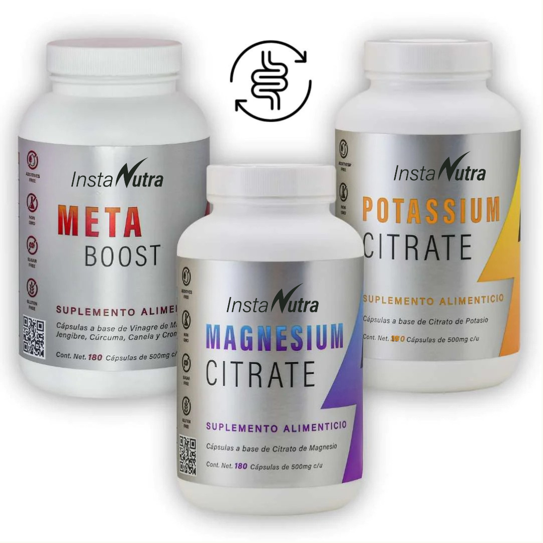 MetaPack 3 | 3 meses | potasio + magnesio + metaboost | InstaNutra